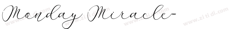 Monday Miracle字体转换
